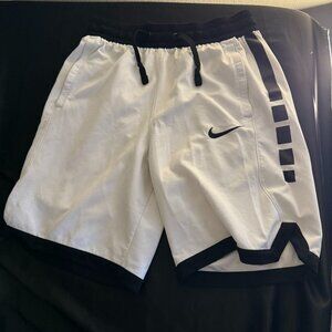 NIKE Elite White Shorts - Small